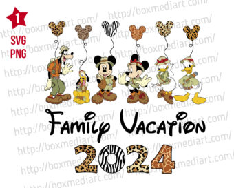 Disney Safari 2024 Svg, Mickey Family Trip Svg, Disney Animal Kingdom Svg