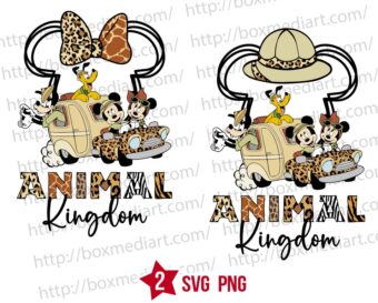 Disney Safari Van Svg, Mickey Wild Life Trip Svg Png