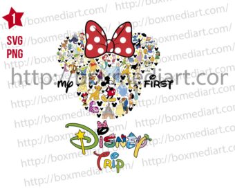 Inspired Minnie Girl My First Disney Trip Svg Png