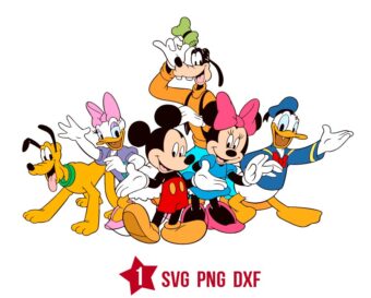 Mickey Family Trip Svg, Mickey Family Friends Svg Png