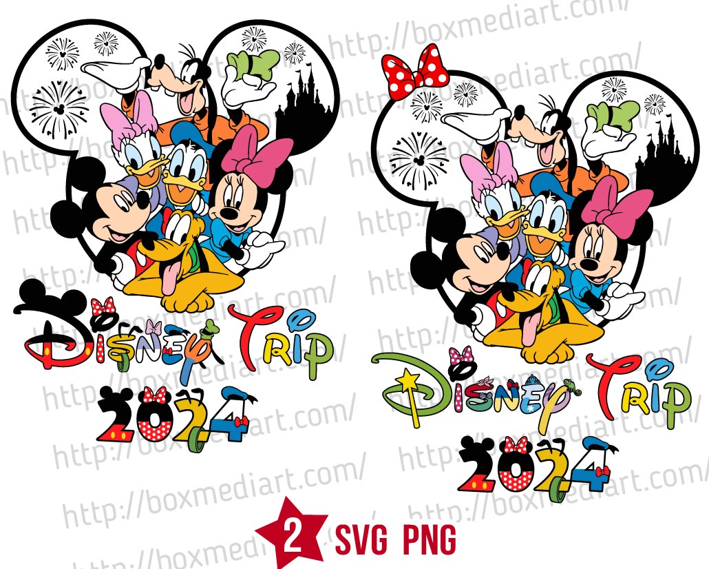 Mickey Family Vacation Svg, Disney Trip Svg, Minnie Trip Png ...