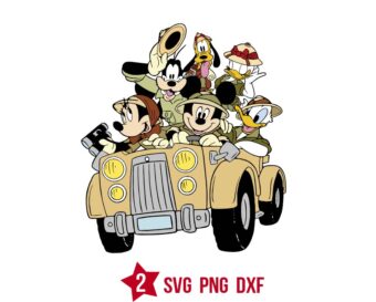 Mickey Family Vacation Svg, Jeep Wildlife Trip Svg Png