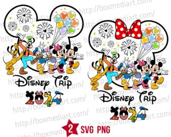 Mickey Friends Family Trip Svg, Minnie Vacation Svg Png