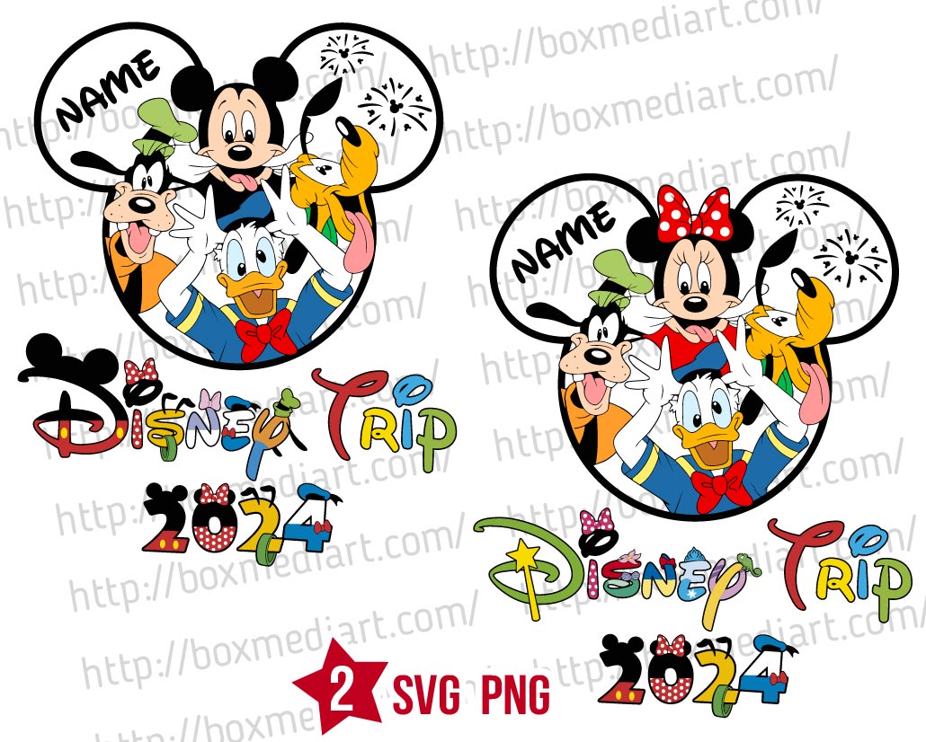 Mickey Friends Family Trip Svg, Minnie Vacay Mode Png Svg | BOXMEDIART ...