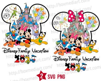 Mickey Friends Magical Kingdom Vacation Svg, Family Trip