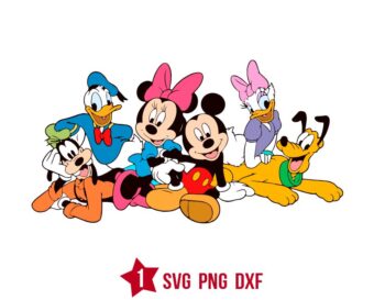 Mickey Magic Kingdom Svg, Mouse Friends Svg Png