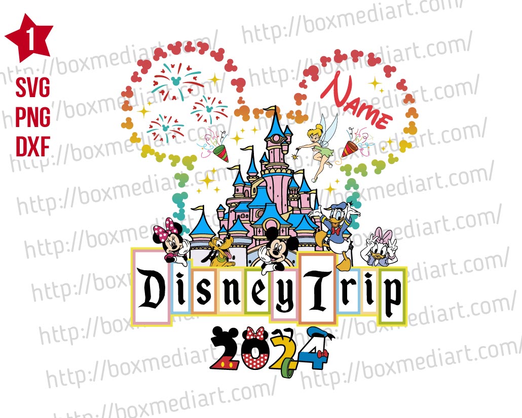 Mickey Magic Kingdom Vacation Svg, Disney Trip Svg Png | BOXMEDIART Svg ...