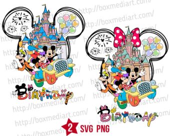 Mickey Magical Kingdom Svg, Mouse Birthday Family Trip Svg Png