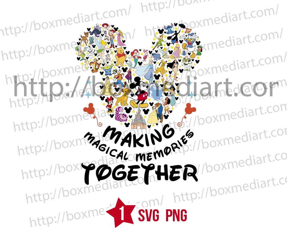 Mickey Making Magical Memories Svg Png Together
