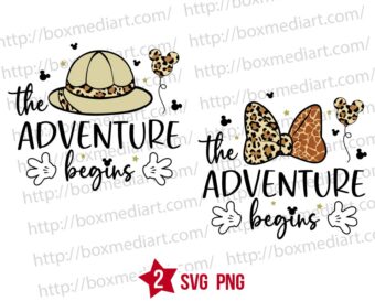 Mickey The Adventure Begins Svg Png, Mouse Wild Life Svg