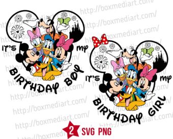 Minnie Mickey Mouse Friends It's My Birthday Svg Png