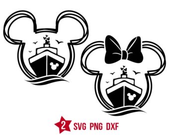 Mouse Chip Cruise Trip Silhouette Svg Png