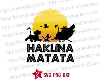Safari Lion King Hakuna Matata Silhouette Svg Png