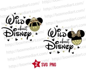 Wild About Disney Svg Png, Mickey Safari Svg