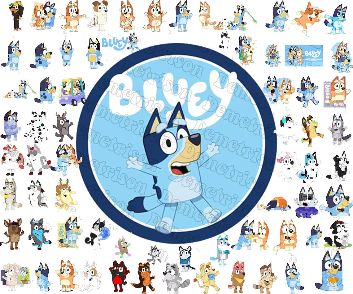 Bluey Characters Svg Png