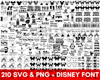 Mickey Vacation Bundle Svg Png, Disney Trip Svg Silhouette