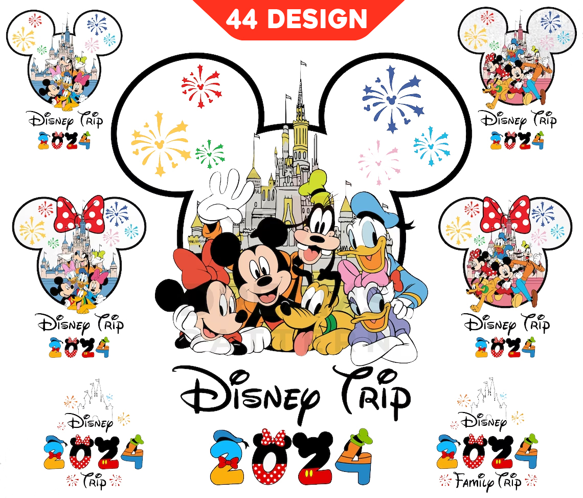 Bundle Disney Family Trip 2024 Svg Png, Mickey Vacation Svg ...