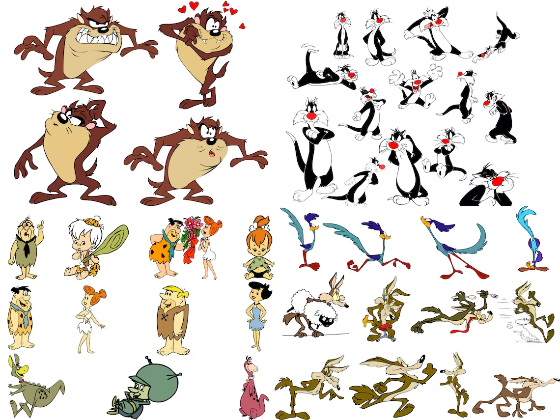 Mega Bundle 2400 Cartoon Characters Svg Png Cricut Printable