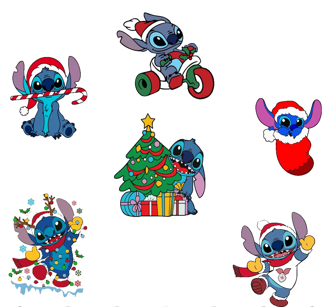 Disney Stitch Christmas Svg, Lilo and Stitch Xmas Holiday Svg